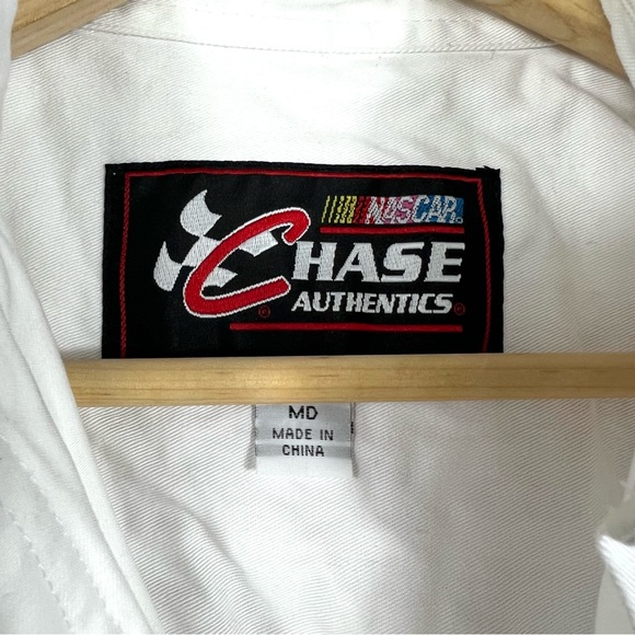Nascar Chase Authentics #14 Tony Stewart Racing White Button Down Shirt Size M - Picture 7 of 12